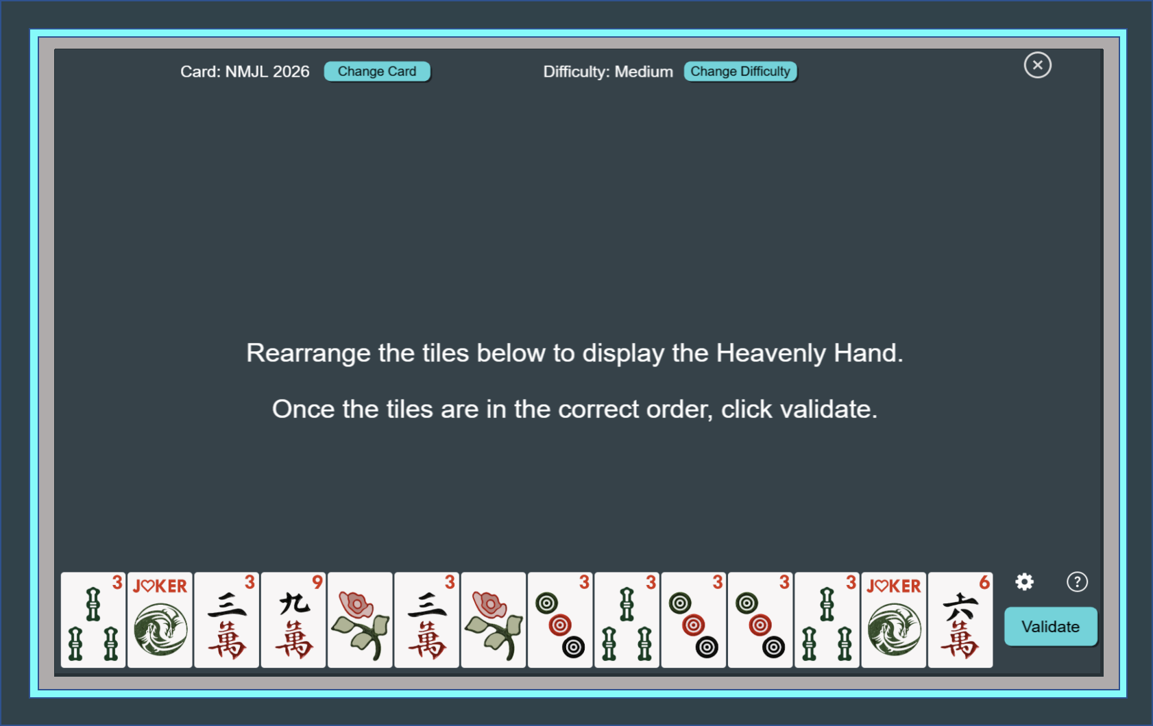 Heavenly Hands Mah Jongg Exercise