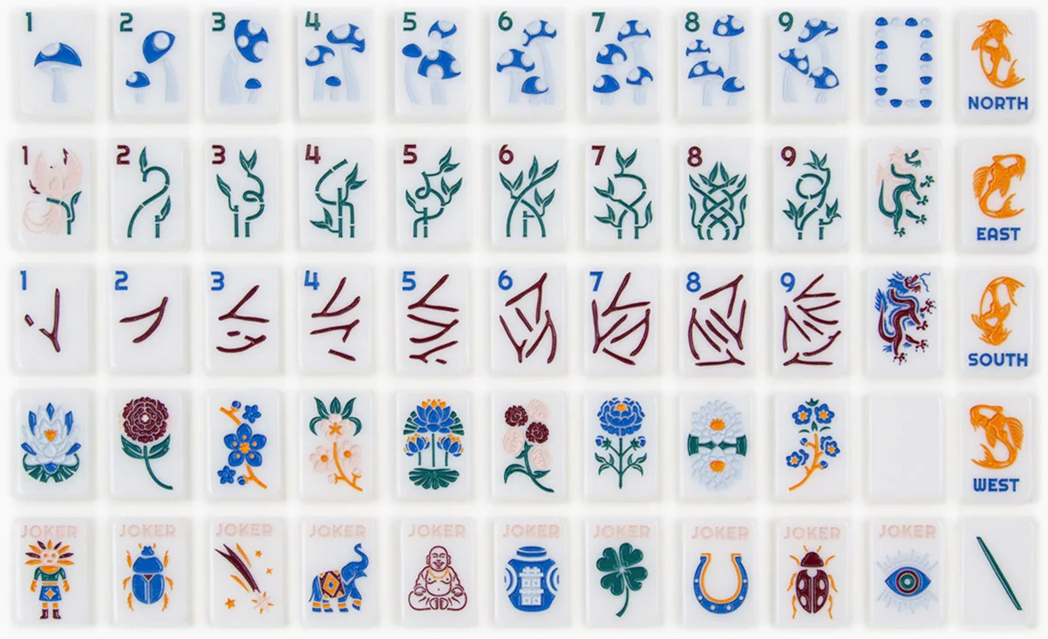 The Botanical Line - Mahjong Tile Set - Blue-Eyed Jack Release – The Mahjong  Line